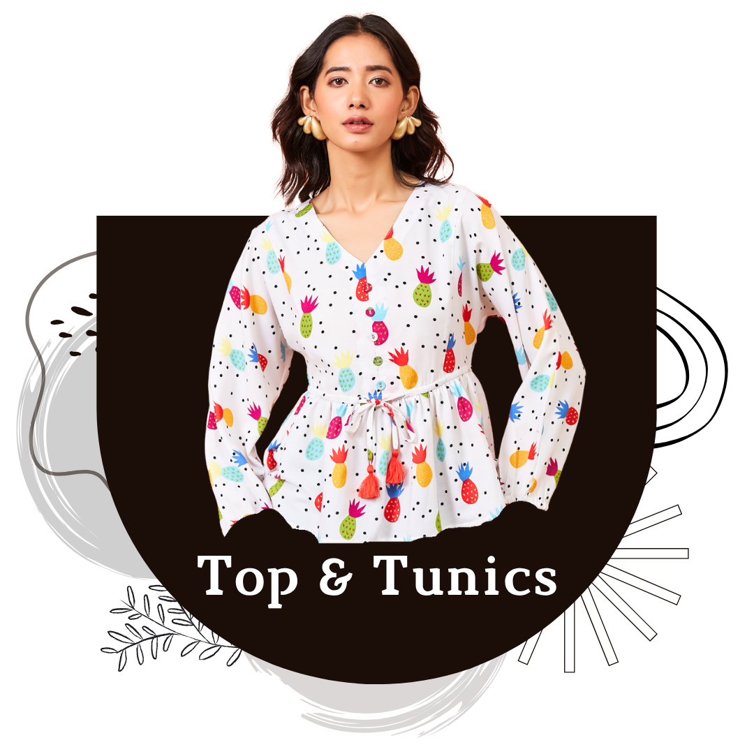 Top & Tunics for Women | Stylish Casual & Ethnic Tops Online – Daylist