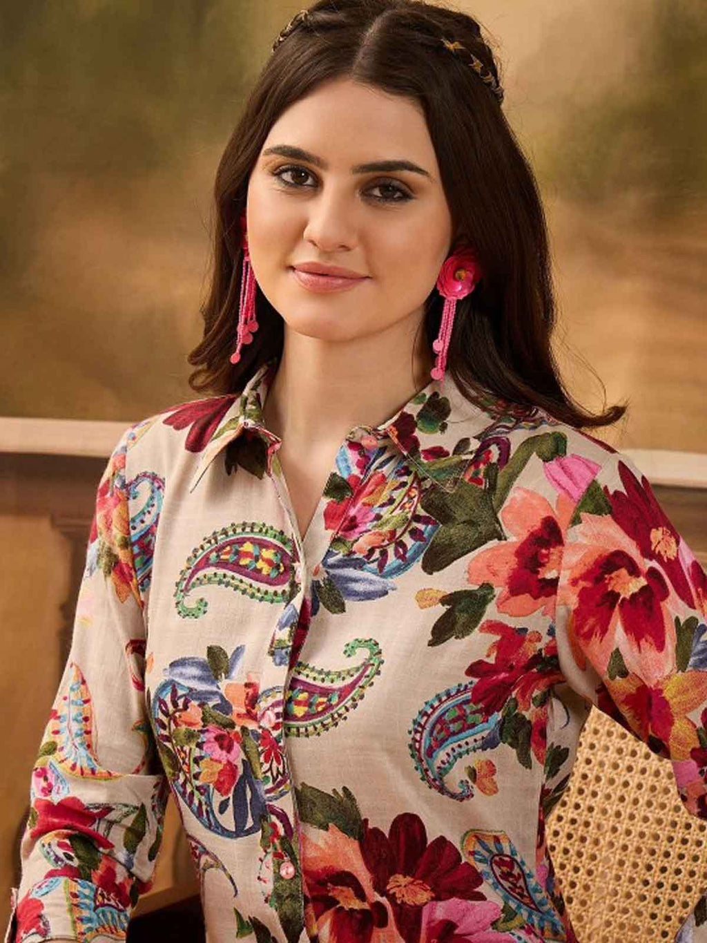 Floral Printed Shirt & Trouser