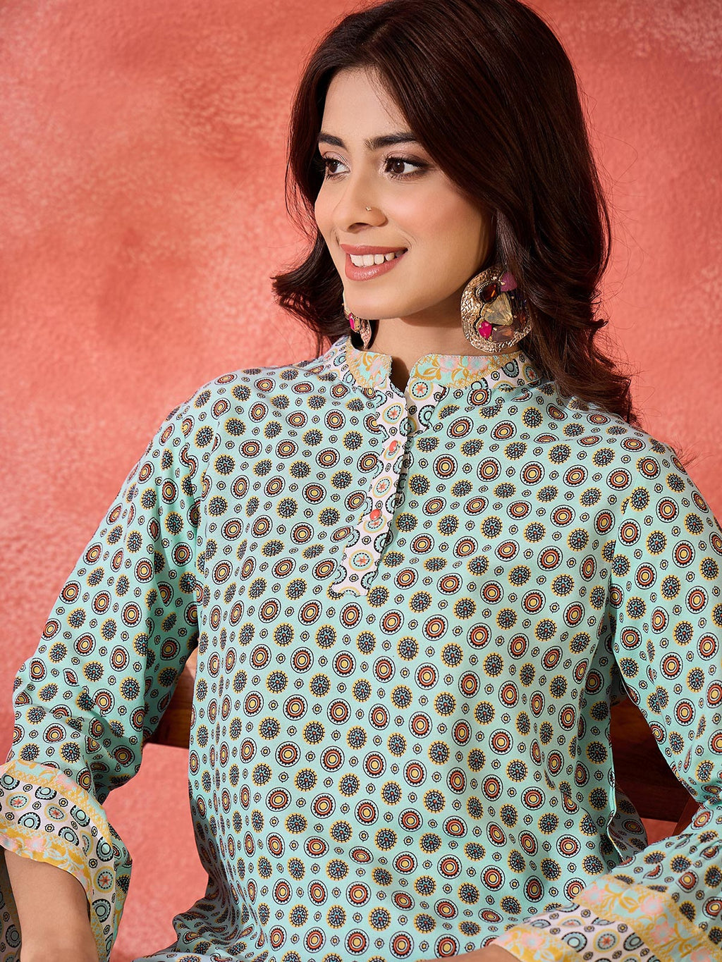 Printed Top With Trouser Co-Ords