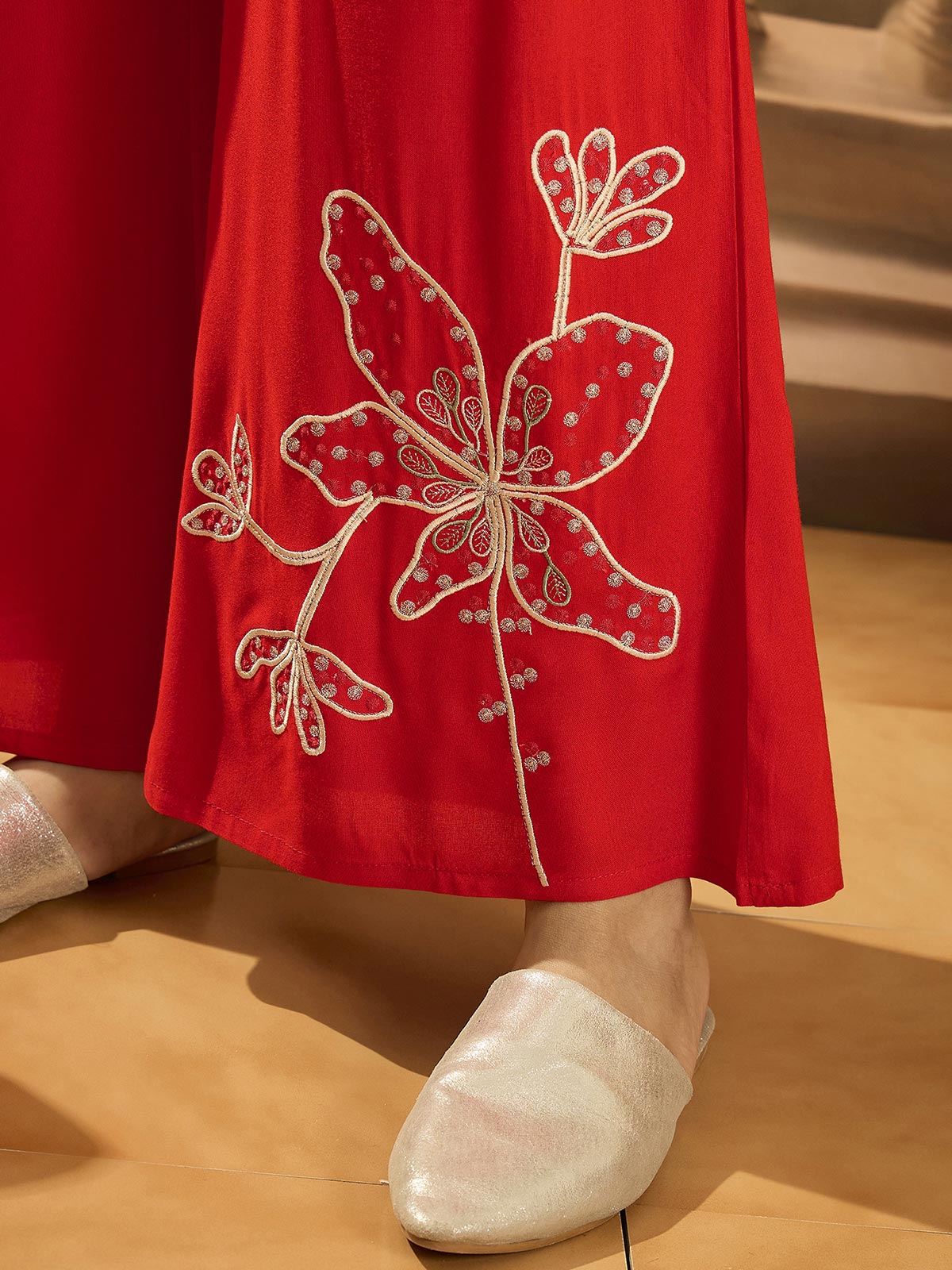 Embroidered Shirt & Trousers Co-Ords