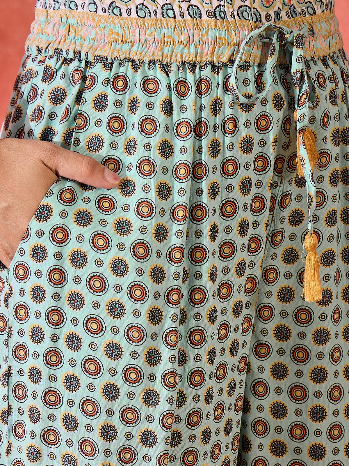 Printed Top With Trouser Co-Ords