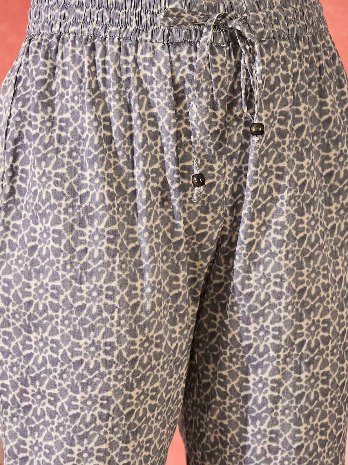 Women Ethnic Motifs Printed Cotton Kurta with Trousers & Dupatta