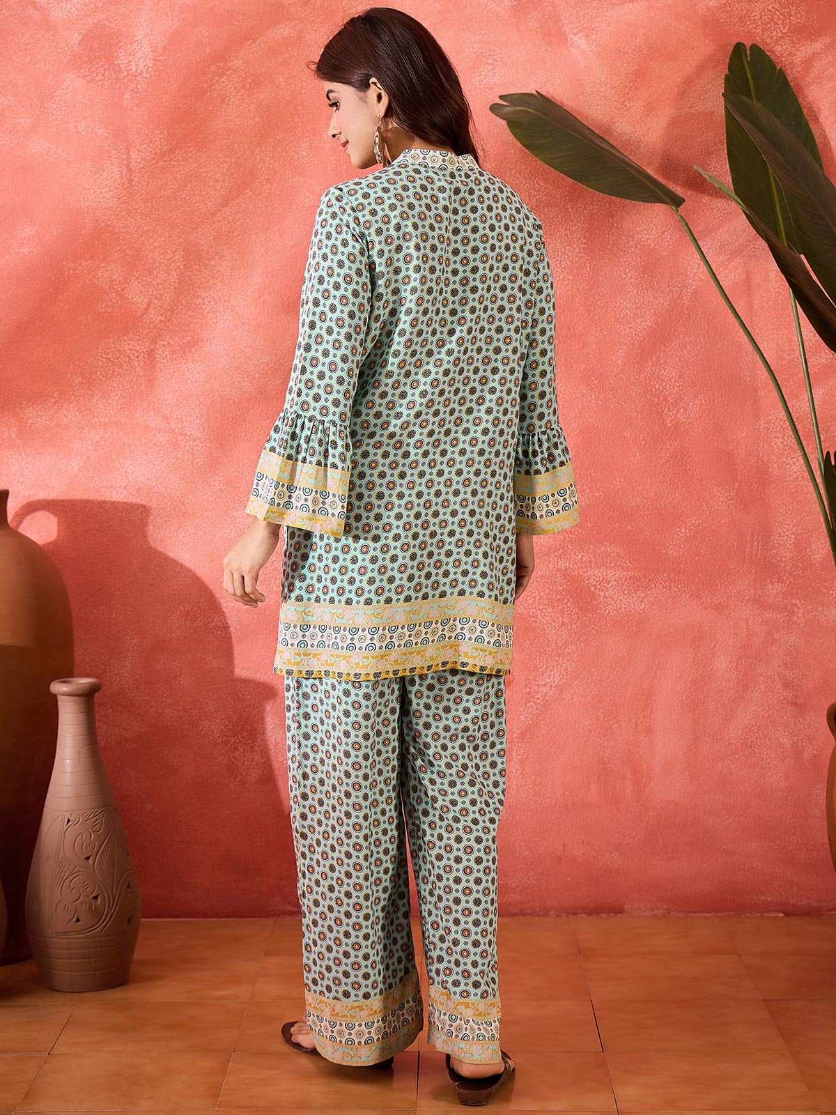 Printed Top With Trouser Co-Ords