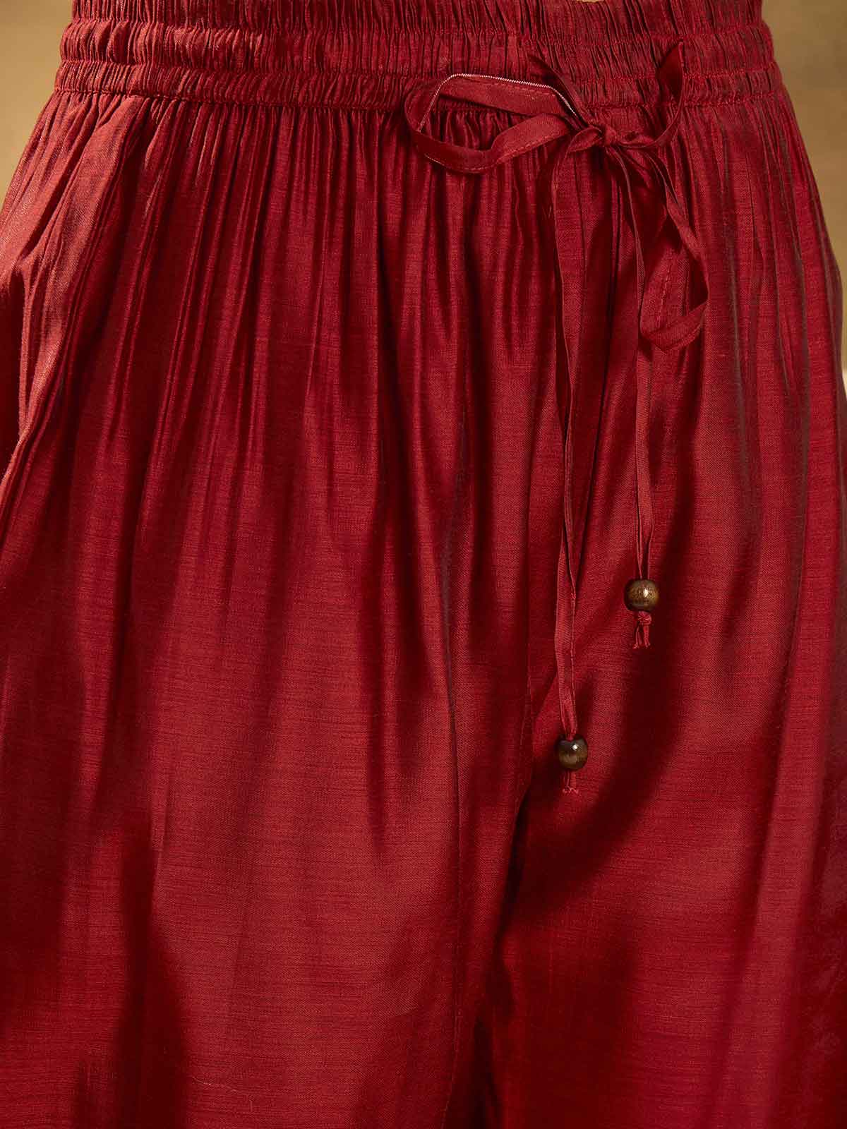 Women Ethnic Motifs Embroidered Kurta with Trousers & Dupatta