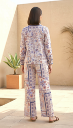 Daylist Patchwork Print Shirt & Wide-Leg Trouser Co-ord Set