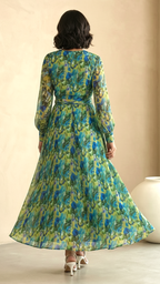 Bohemian Floral Chiffon Maxi Dress | Daylist.in
