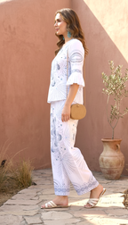 White Printed Co-ord Set for Women | Stylish Summer Outfit | Daylist