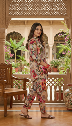Daylist Floral & Paisley Printed Tunic with Matching Straight Pants – 2-Piece Co-ord Set