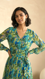Bohemian Floral Chiffon Maxi Dress | Daylist.in